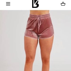 Buff bunny velvet shorts